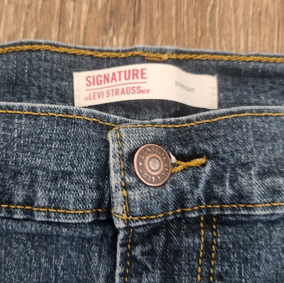 Mens Signature Levi Strauss Straight Jean 36 × 32 - Picture 2 of 5